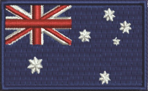 Australian Flag Machine Embroidery Design