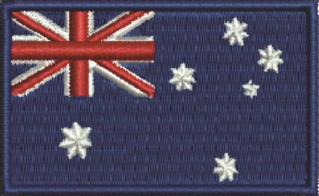 Picture of Australian Flag Machine Embroidery Design