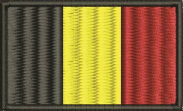 Picture of Belgian Flag Machine Embroidery Design
