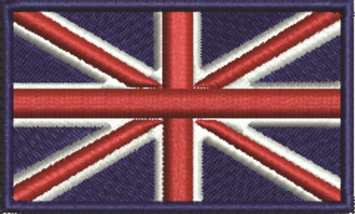 British Flag Machine Embroidery Design