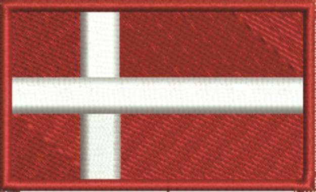 Picture of Denmark Flag Machine Embroidery Design