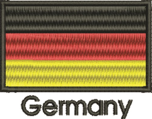 Germany Flag Machine Embroidery Design