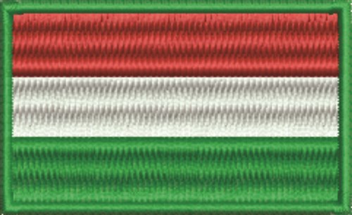 Hungarian Flag Machine Embroidery Design