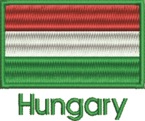 Hungary Flag Machine Embroidery Design