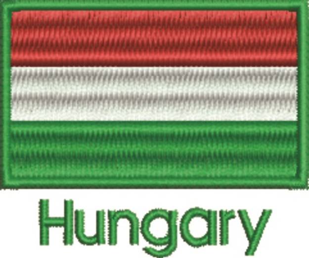 Picture of Hungary Flag Machine Embroidery Design