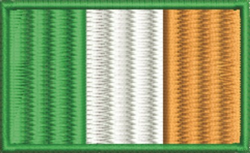 Irish Flag Machine Embroidery Design