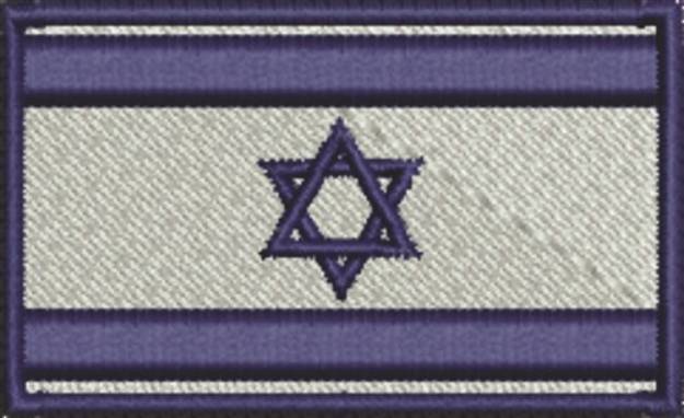 Picture of Israeli Flag Machine Embroidery Design