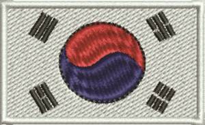 Picture of Korean Flag Machine Embroidery Design