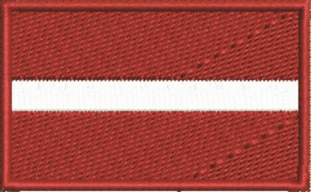 Picture of Latvian Flag Machine Embroidery Design