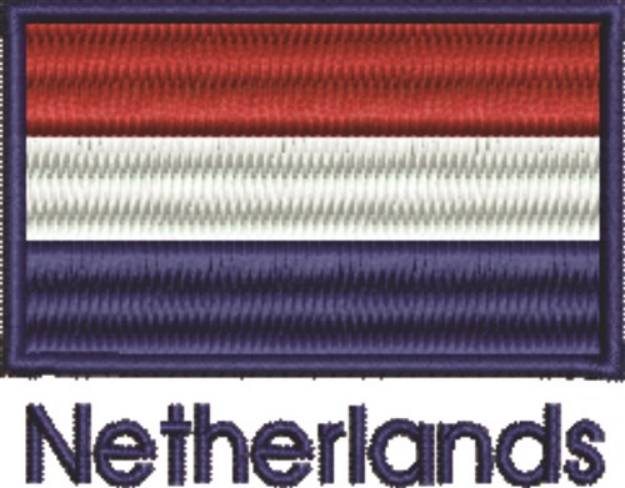 Picture of Flag Of Netherlands Machine Embroidery Design
