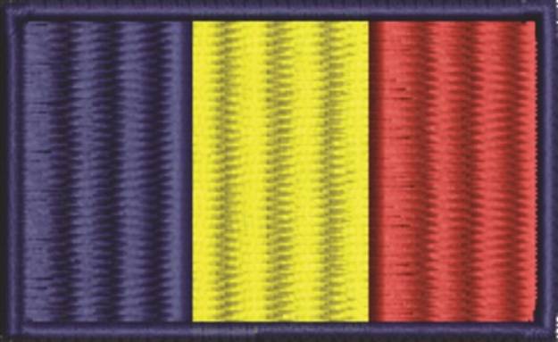 Picture of Romanian Flag Machine Embroidery Design