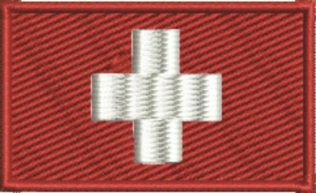 Picture of Switzerland Flag Machine Embroidery Design