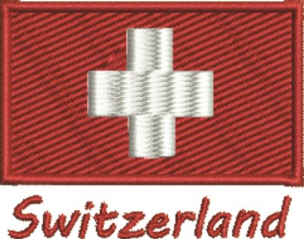 Picture of Flag Of Switzerland Machine Embroidery Design
