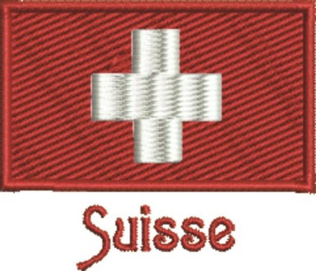 Picture of Suisse Flag Machine Embroidery Design