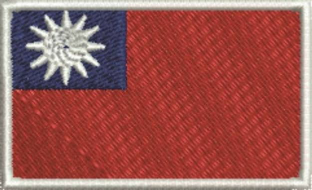 Picture of Taiwan Flag Machine Embroidery Design