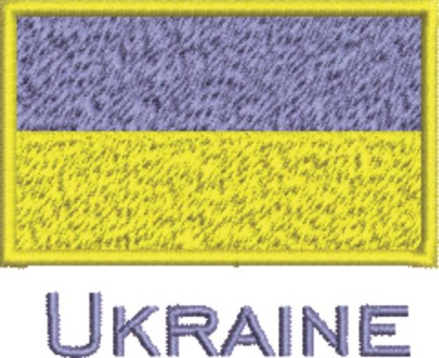 Picture of Flag Of Ukraine Machine Embroidery Design