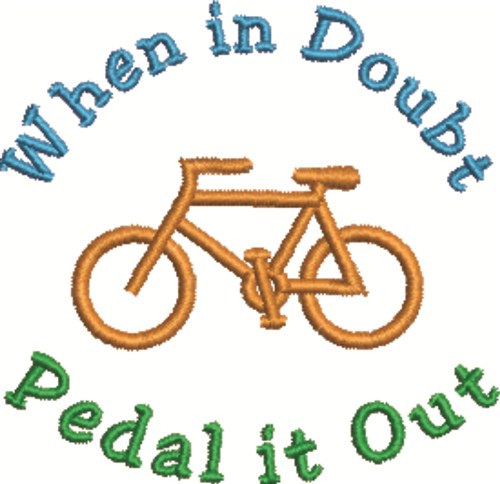 Pedal It Out Machine Embroidery Design