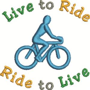 Picture of Ride To Live Machine Embroidery Design