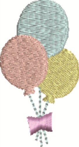 New Baby Balloons Machine Embroidery Design