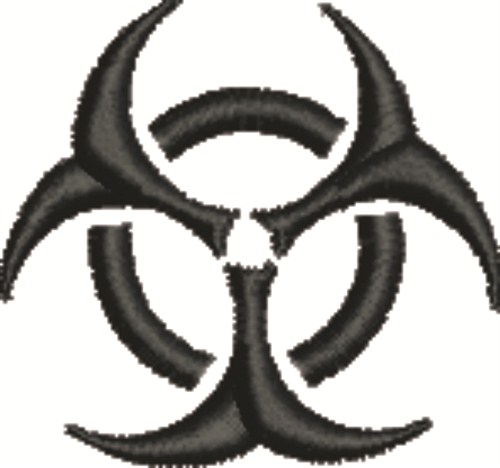 Biohazard Symbol Machine Embroidery Design