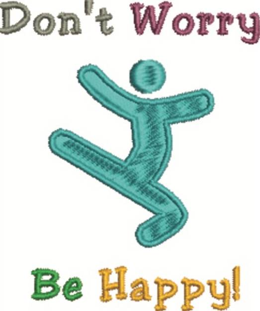 Picture of Be Happy Machine Embroidery Design