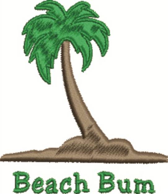 Picture of Beach Bum Machine Embroidery Design