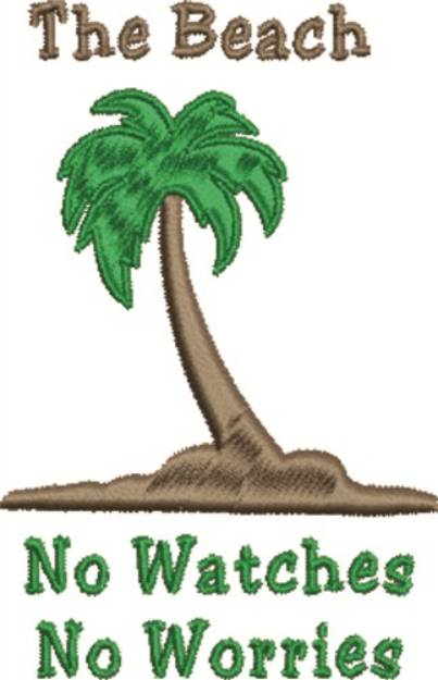 Picture of The Beach Machine Embroidery Design