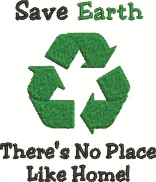 Picture of Save Earth Machine Embroidery Design