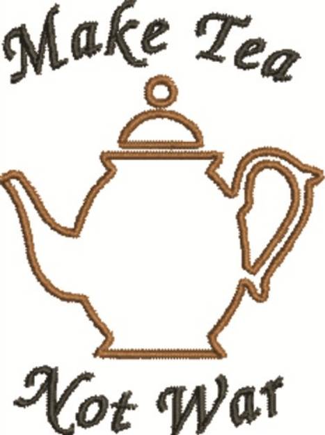 Picture of Make Tea Machine Embroidery Design