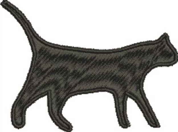 Picture of Walking Cat Machine Embroidery Design