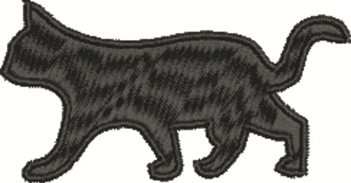 Cat Walking Machine Embroidery Design
