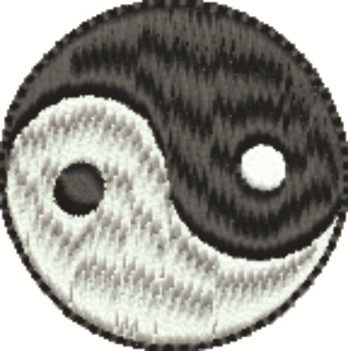 Ying Yang Symbol Machine Embroidery Design