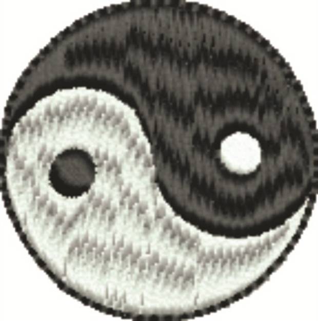 Picture of Ying Yang Symbol Machine Embroidery Design