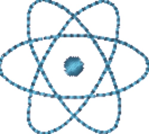 Atomic Symbol Machine Embroidery Design