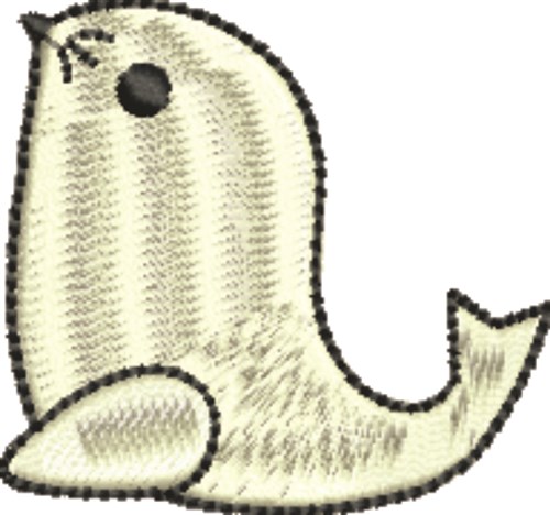 Baby Seal Machine Embroidery Design
