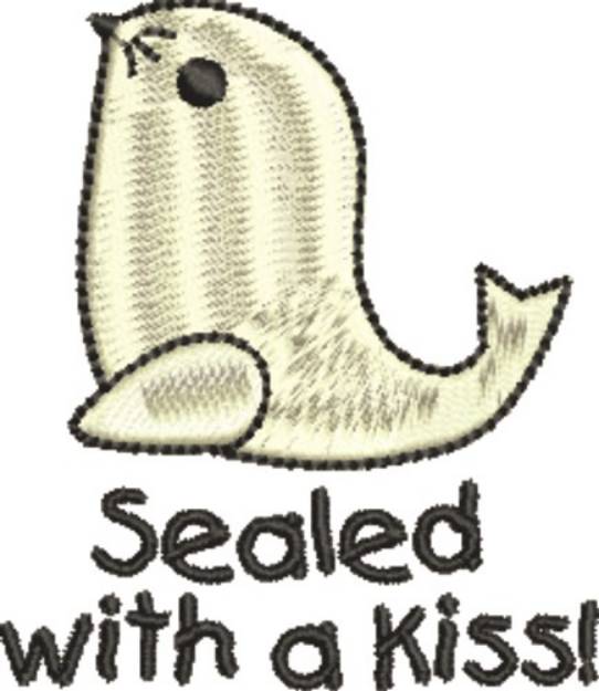 Picture of Seat Kiss Machine Embroidery Design