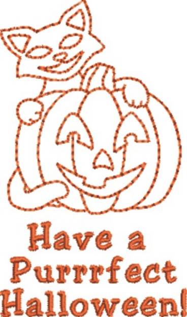 Picture of Purrrfect Halloween Machine Embroidery Design