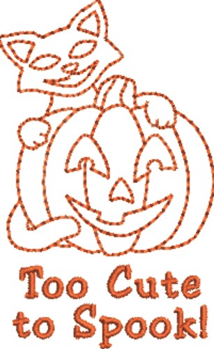 Too Cute to Spook Machine Embroidery Design