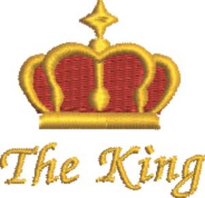 Picture of Crown The King Machine Embroidery Design