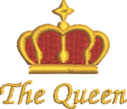 Crown The Queen Machine Embroidery Design