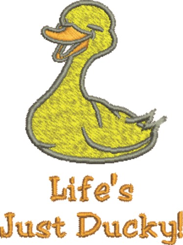 Lifes Just Ducky Machine Embroidery Design