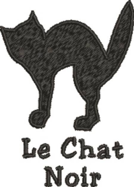 Picture of Le Chat Noir Machine Embroidery Design