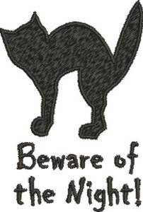 Picture of Beware of the Night Machine Embroidery Design