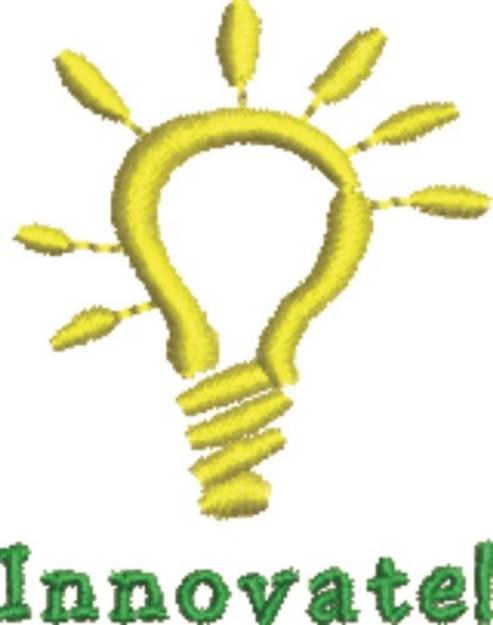 Picture of Lightbulb Innovate Machine Embroidery Design