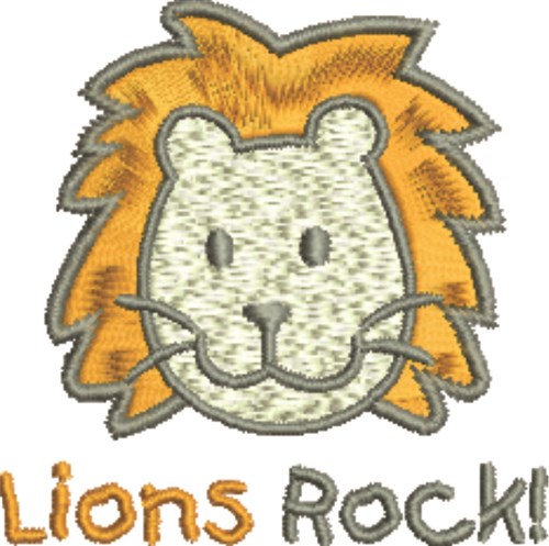 Lions Rock Machine Embroidery Design
