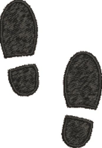 Shoeprint Machine Embroidery Design