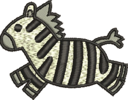 Zebra Machine Embroidery Design