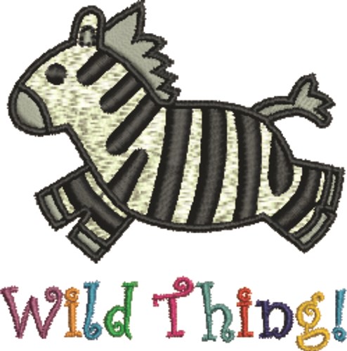 Wild Thing! Machine Embroidery Design