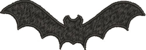 Bat Silhouette Machine Embroidery Design