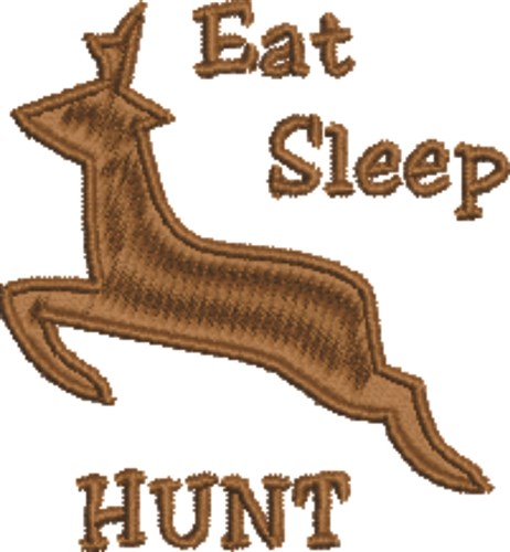 Deer Hunt Machine Embroidery Design